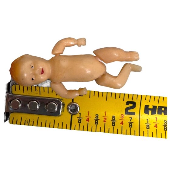 Vintage Antique Celluloid Mini Miniature Baby Doll Made In Hong Kong 2" - Picture 4 of 4